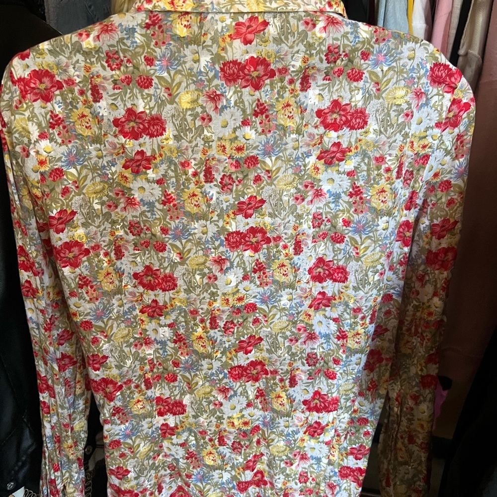 Coldwater Creek Multicolor Floral Blouse - Picture 3 of 4